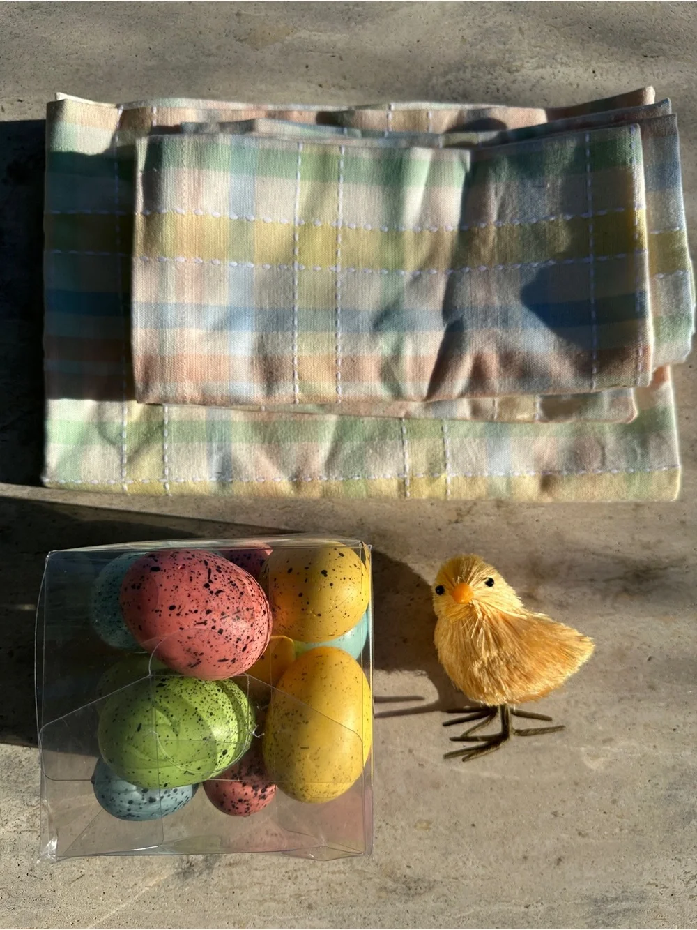 Sur La Table Yellow Chick and Pastel Napkins